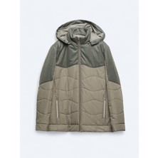 Kip Vizon Regular Fit Kapüşonlu Casual Dokuma Mont