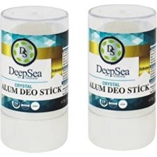 Deepsea Kristal Doğal Tuz Roll-On 120 gr Erkekler İçin Etkili Koku Koruma (2 Adet)