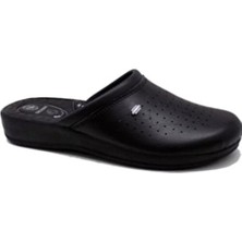 Gezer Ortopedik Sabo Terlik Siyah Renkli Doktor Hemşire Aşçı İçin Konforlu Kullanım