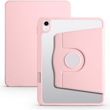 Spia iPad 11.nesil 2025 Kılıf Spıa Termik Kalem Bölmeli Dönebilen Standlı Kılıf - Pembe