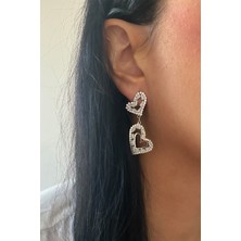 Liveyn Design Iki Kalpli Zirkon Taşlı Küpe