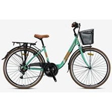 Kron Tetra 3.0 26 Jant 15 Kadro 21 Vites V Fren Mint yeşili-Kahverengi/Bej şehir bisikleti