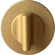 System RO22 Kapı Kolu Rozeti Wc Fırçalı Mat Altın 52X52X5 mm