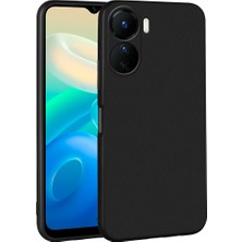 Spia Vivo Y16 Kılıf Spıa Premier Silikon Kapak-Siyah