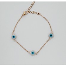 Mavika Jewellery 18K Rose Gold Plated Klasik Nazar Bileklik