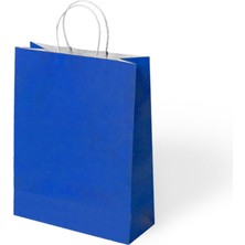 Alpjoy Büküm Saplı Kağıt Çanta Lacivert 18X8X24 24 Lü