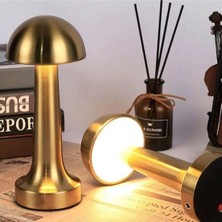 Alpjoy Dekoratif Şarjlı Dokunmatik LED Işıklı Masa Lambası Gece Lambası Aydınlatma Abajurr