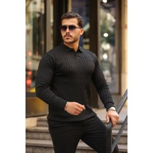 Etiler Collection Erkek Saç Örgü Desen Uzun Kollu Triko