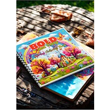 Pink Swan Craft Spring (Ilkbahar) Bold And Easy 20 x 20 cm Büyük Boyama Kitabı