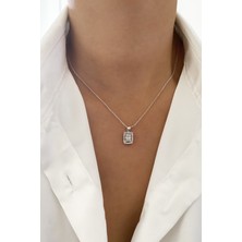 Liveyn Design Baget Pırlanta Görünümlü Kolye