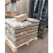 Yüksek Yanma Enerjisi Sunan A1 Kalite %100 Çam Peleti 10 kg Odun Peleti Şeffaf Poşet