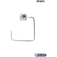 Drom Luxe Yuvarlak Havluluk-Krom