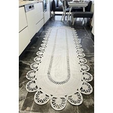 GNG Home Tekstil Jüt Hasır Yıkanabilir Salon Mutfak Balkon ve Bahçe Royal Serisi Jüt Kilim Jüt Halı