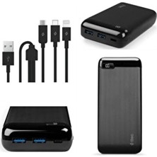 Ttec Powerslim Pro 20.000 Mah 20W LCD Taşınabilir Şarj Cihazı USB-C Giriş/Çıkış Siyah