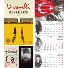 Halk Kitabevi Bekle Beni ve Yalnız Değilsin Başkan - Komutan Ajanda - Ayyıldız Duvar Takvimi