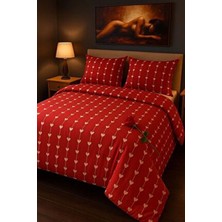 Sheri Home Kalp Model Çift Kişilik Nevresim (Yorgan Kılıfı+2 Adet Yastık KILIFI)8886567