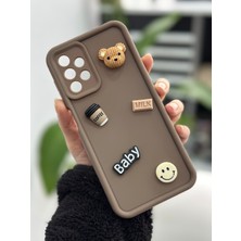 Go Aksesuar Samsung Galaxy A13 Uyumlu Çikolata Baby Tasarımlı Oyuncaklı Silikon Kılıf
