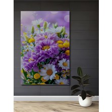 Teona Ahşap Baharın Renkleri Yağlı Boya Görünümlü Ahşap Dekoratif Tablo Dikdörtgen Tablo