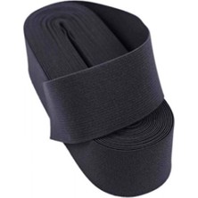 Marsilyan SİYAH  - 3CM PAÇA LASTİK GENİŞ 10MT. (K95)