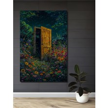 Teona Ahşap Gızemlı Ahşap Kapı Yağlı Boya Görünümlü Dekoratif Ahşap Tablo Dikdörtgen Tablo