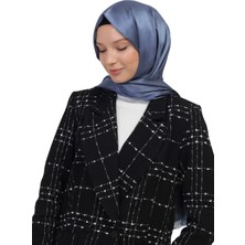 Manolyaşal İslamic Hijab Çift Taraflı Düz Jakar Şal – Parlak & Mat Dokulu, Özel Gün Şalı, Düz Renk