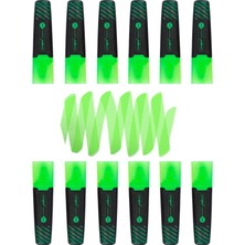 Liqeo Liquid Flat Fosforlu Kalem (H-3128) 12 Adet Yeşil