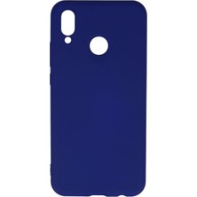 Huawei P20 Lite Kılıf Nano Içi Kadife Silikon - Koyu Mavi - FKU6034-4184
