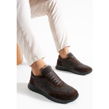 Meegora Erkek Kahverengi Günlük Kırçıllı-Süet Ayakkabı