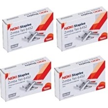 Noki Küçük Beyaz Zımba Teli No:10 1000'LI x 4 Paket Beyaz Renkli Kırtasiye Ürünü