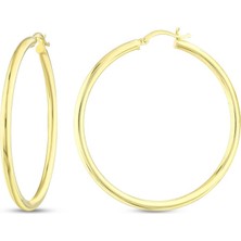 Assos Pırlanta Altın Halka Küpe - 14K