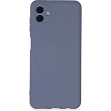 Techmrt Newface Samsung Galaxy A04E Kılıf Nano Içi Kadife Silikon - Gri