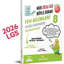 Sinan Kuzucu Yayınları Sinan Yayınları 8. Sınıf Lgs Fen Bilimleri 2026 Soru Bankası