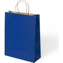 Alpjoy Büküm Saplı Kağıt Çanta Lacivert 25X12X31 24 Lü