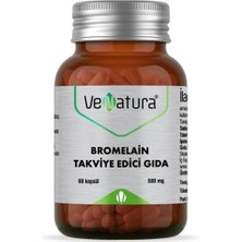 Store Fullf Venatura Bromelain 60 Kapsül Aromasız Renkli Takviye Edici Gıda Cilt İçin Etkili