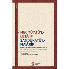 Dby Yayınları Mecmü'atü'l-Leta'if Sandükatü'l-Ma'arif