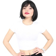 Marsilyan Küt Kahküllü Fiber Sentetik Peruk - Siyah