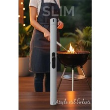 Butik Bfs Slim Çakmak  - Barbekü, Pipo ve Mutfak Kullanımı Için 21 cm Uzunlukta Gazlı Mangal Çakmağı