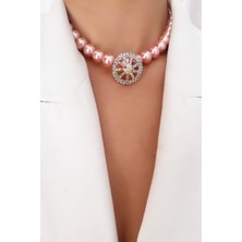 Liveyn Design Pembe Istiridye Incisi Görünümlü Kolye