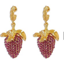 Liveyn Design Zirkon Taşlı Çilek Figür Küpe
