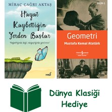 İndigo Kitap Hayat Kaybettiğin Yerden Başlar + Geometri + Dünya Klasiği Hediye