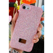 Go Aksesuar Iphone 6 - 7 - 8 - Se 2020 - Se 2022 Uyumlu Elmas Tasarımlı Taşlı Işıltılı Parlak Pırlanta Kılıf