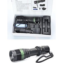 Watton WT037 Uzun Menzilli Şarjlı Zoomlu Süper Güçlü El Feneri Işıldak Cree Q5 Acil Durum ve Kamp Feneri