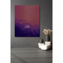 Teona Ahşap Sakin Suda Huzur Yağlı Boya Görünümlü Dekoratif Ahşap Tablo Dikdörtgen Tablo