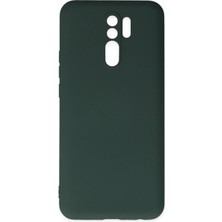 Xiaomi Redmi 9 Kılıf Nano Içi Kadife Silikon - Koyu Yeşil - FKU6522-7618