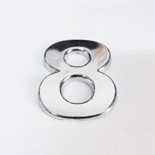 Khi-Zai Cemax 8 Rakamı 3,75 cm Krom Yapışkanlı