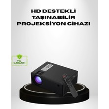 1080P Full Hd Taşınabilir Projeksiyon Cihazı LED Işıklı Uzaktan Kumandalı - F796K835-U70796