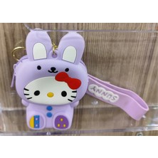 Ada Çanta Kırtasiye Anahtarlık Çok Amaçlı Fermuarlı Silikon Mini Cüzdan Çanta Sanrio Karakterleri