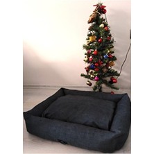 Gissen Kedi ve Köpek Yatak Plus 65X50 cm Kalın Koltuk Kumaşı ile Soğuk Geçirmez Konforlu Yatak