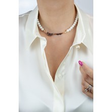 Liveyn Design Cam Inci Bronz Uçlu Kolye