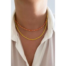 Liveyn Design Ikili Renkli Kolye